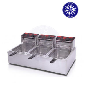 Freidora Eléctrica 3 Depósitos 5.5 lt Sobremesa Frioval