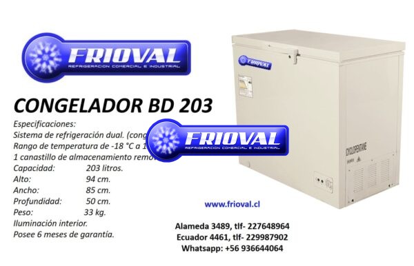 Congelador BD 203 (203 lt)