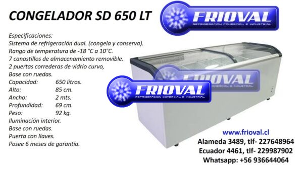 Congelador SD 650 (650 lt)